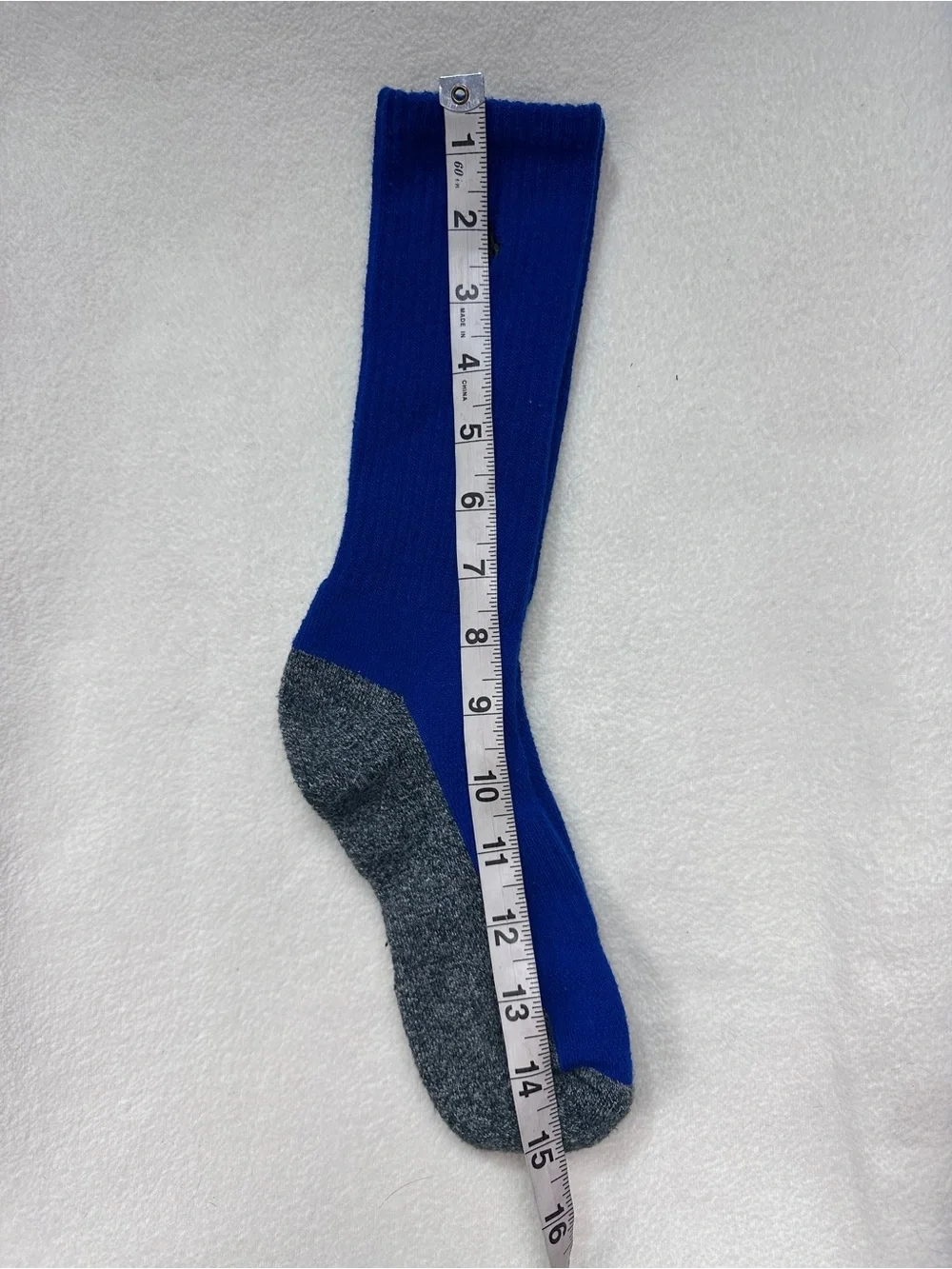 Polo by Ralph Lauren Royal Blue Crew Socks with Gray Heel and Toe